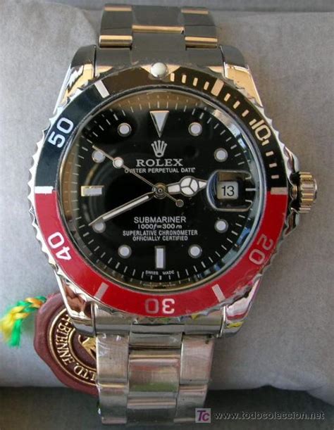 rolex rojo y negro